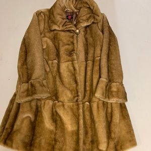 Faux Fur Swing Coat